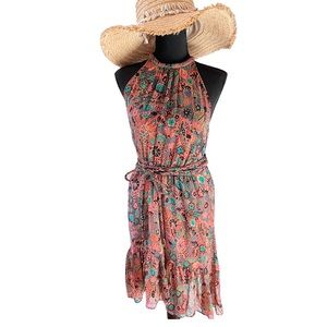 ALC size 0 halter dress floral print